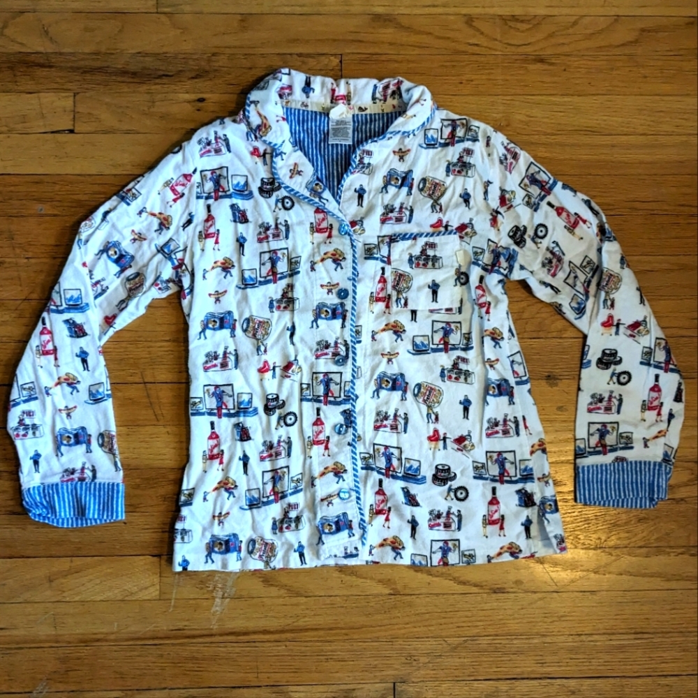 Costco Pattern Flannel Pajama Set